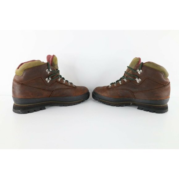 Vintage 90s Cabelas Mens 10 B Goretex Leather Waterproof Hiking Boots Brown